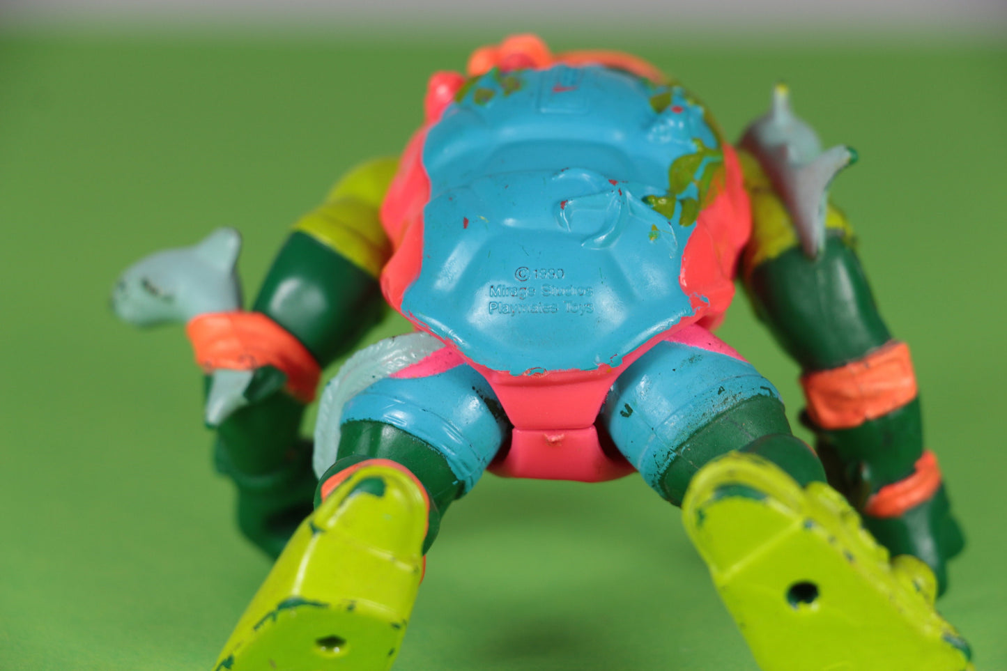 Ninja Turtle als zwemmer met haaien - jaar 1990 - zwempak