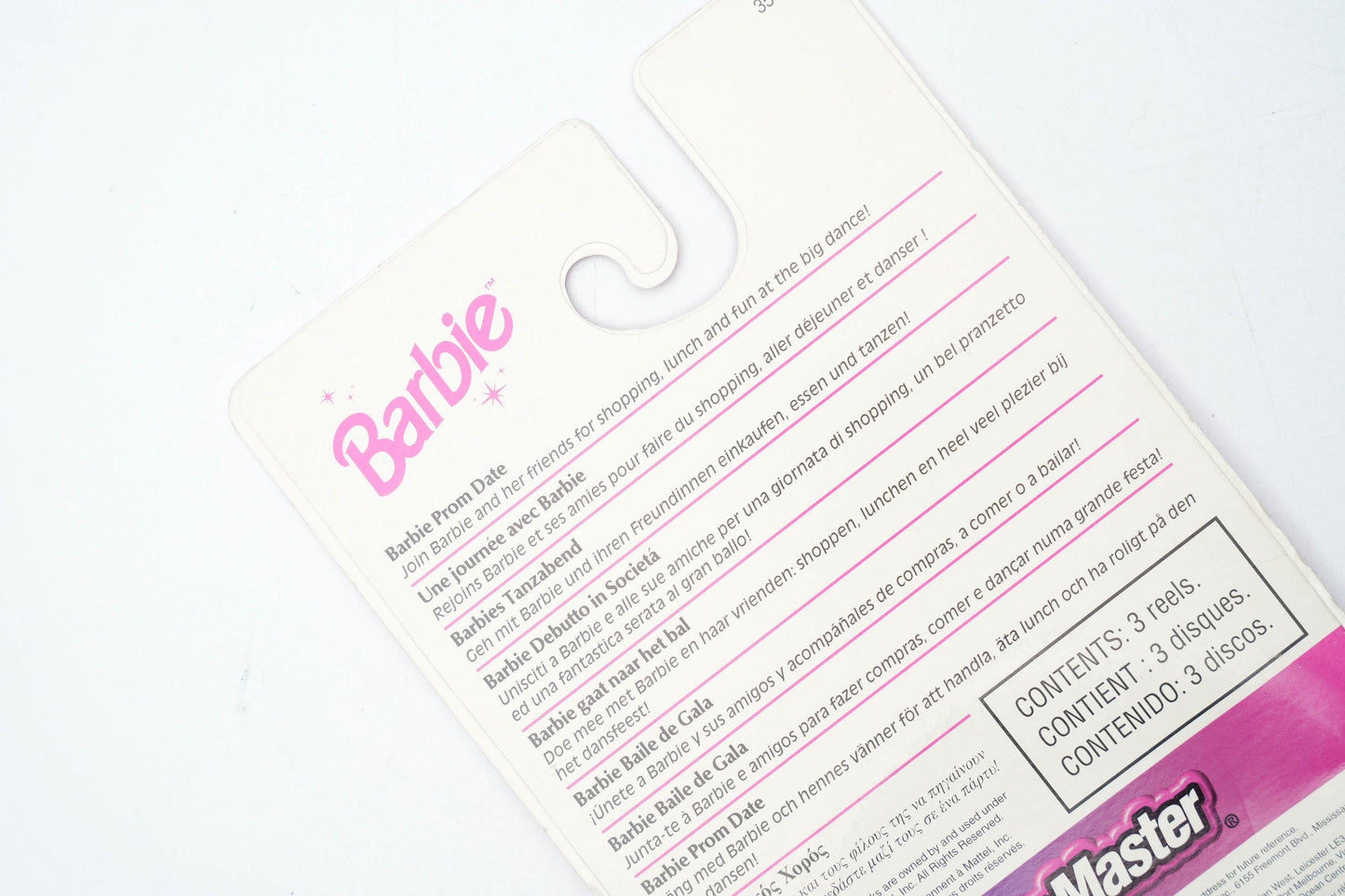 Barbie View-Master 3D Reels – Prom Date (1998) | Vintage 3-schijven Set | Originele Verpakking