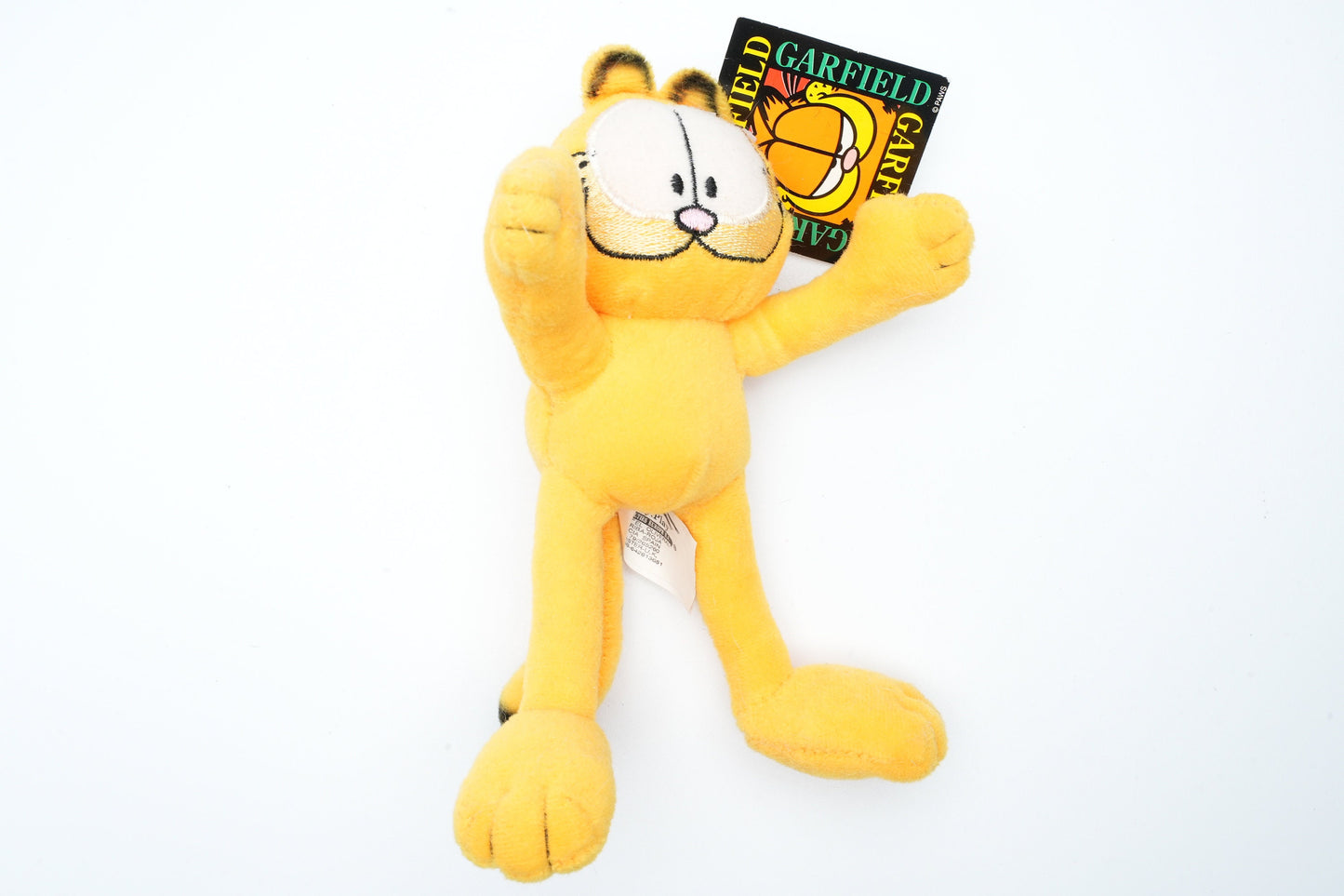 Garfield mini plush die kan staan | vintage plush van Garfield de kat