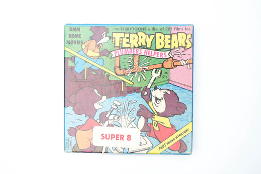 Vintage Super 8 Film – Terry Bears “Plumber's Helpers” (1962) | Terrytoons Cartoon Collectible