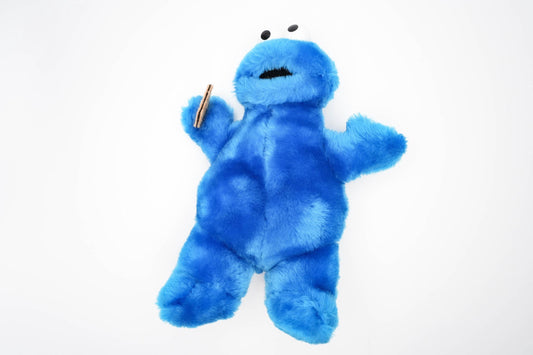 Vintage Koekiemonster knuffel – Catric Germany – ca. 26 cm (10.2 inch) – jaren 90