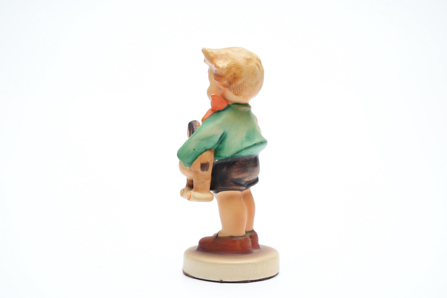 Hummel Beeldje 'Boy with Horn and Dog' - HUM 236/A, TMK-5 (9 cm / 3.5 inch), 1972-1979