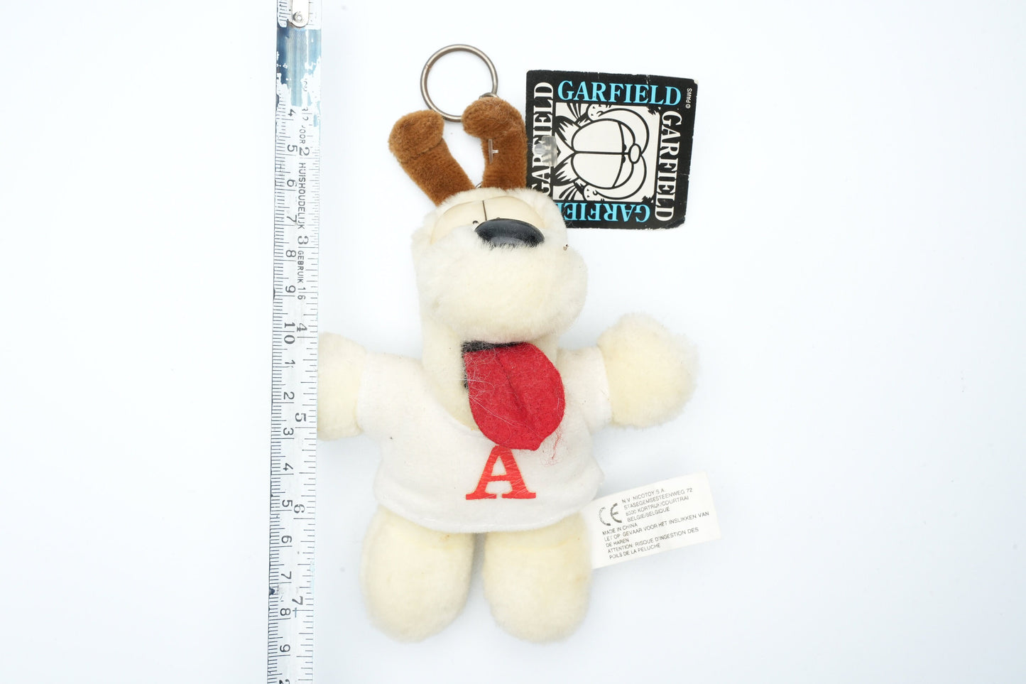 Garfield Olly de hond als sleutelhanger | vintage plush van Garfield de kat