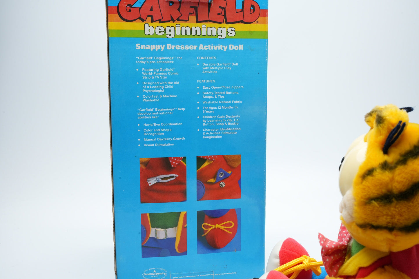 Garfield Beginnings Snappy Dresser Activity Doll | vintage Garfield speelgoed