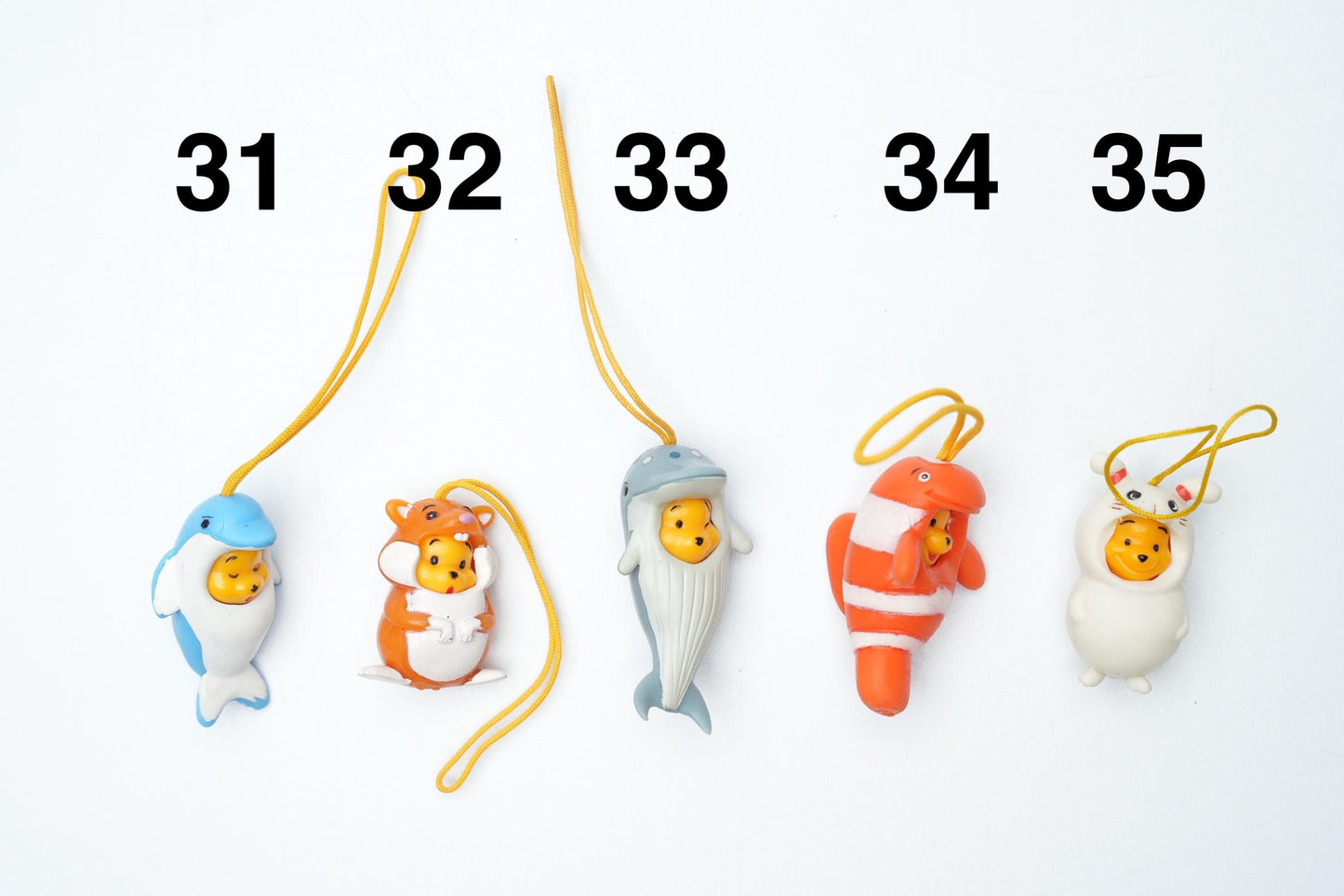 Peek-a-pooh telefoon bedels | Capsule Toys | Vintage peek a pooh bedels | pick your favorite (45 verschillende)