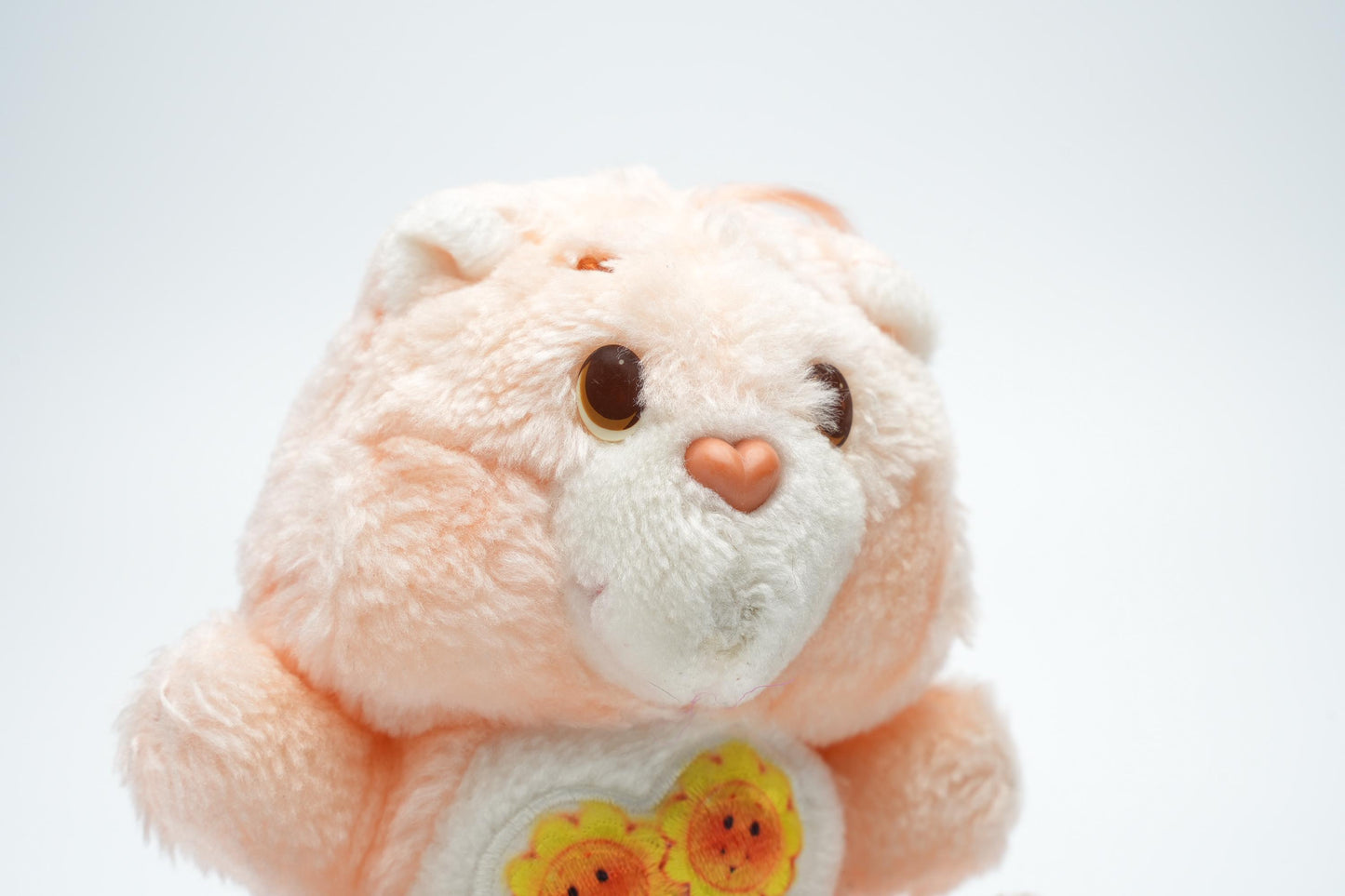 Vintage Friend Bear Care Bear plush - 16 cm (6,3 inches) - zeldzame perzik roze vintage pluche