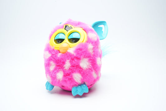 Furby Boom Interactieve Elektronische Speelgoed |  roze lichaam met blauwe oren en voeten | spreekt Frans
