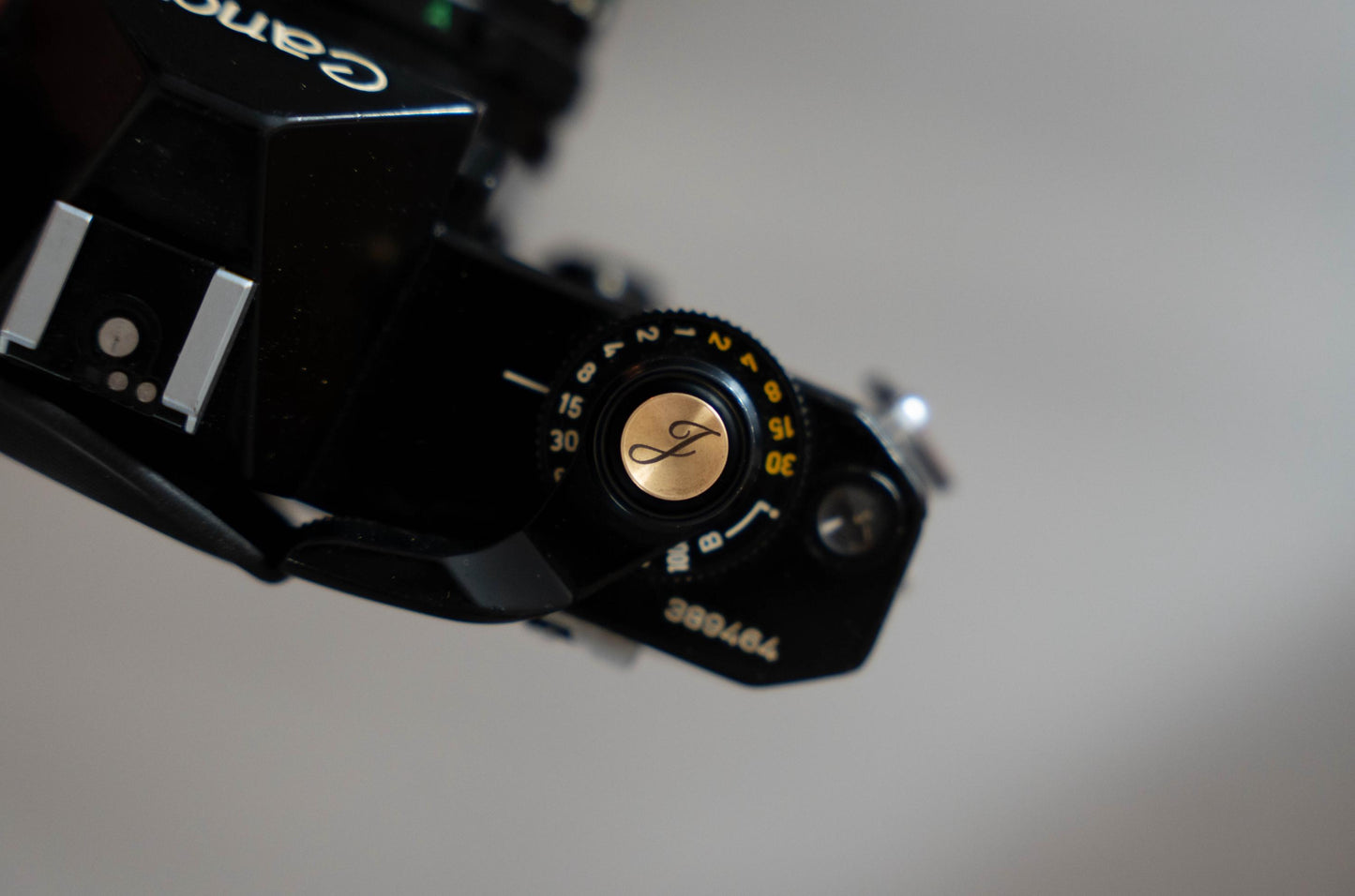 Laser gegraveerde ontspanknop voor jouw camera