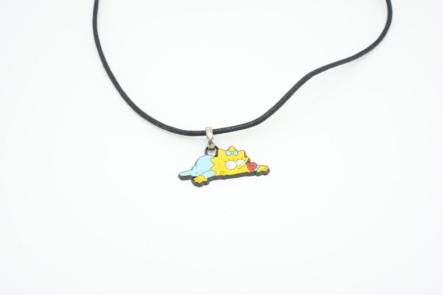 Vintage Simpsons ketting jaren 80 met leuke bedel