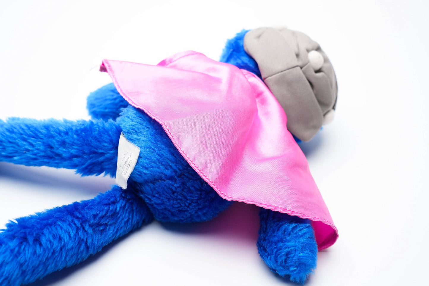 Vintage Super Grover Knuffel – Junior Toys ca. 2000 – Sesamstraat Held in Pluche (25 cm)