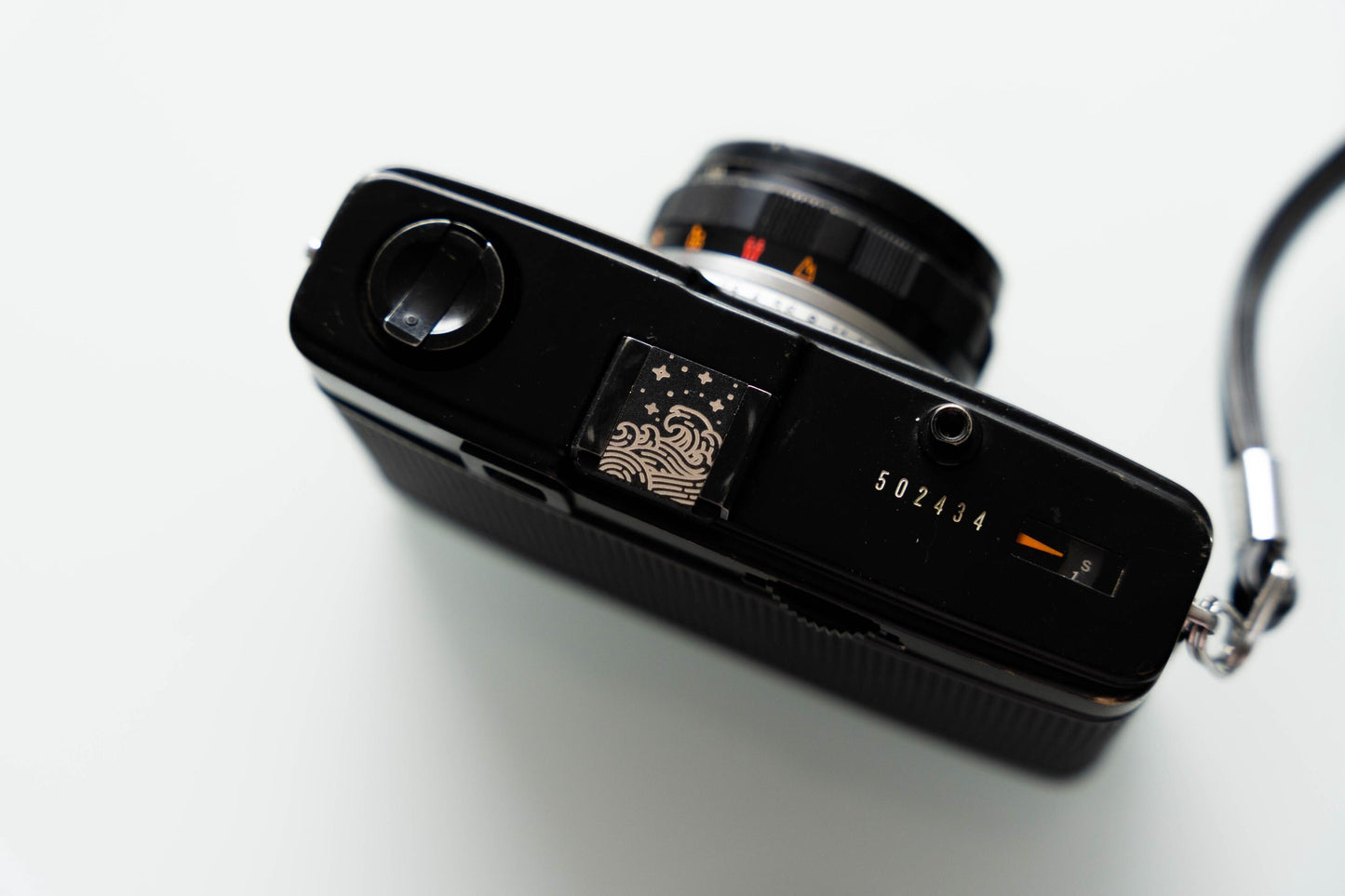 Gepersonaliseerde camera flitsschoen – "The Japanese Wave" – laser gegraveerd accessoire voor fotografie liefhebbers