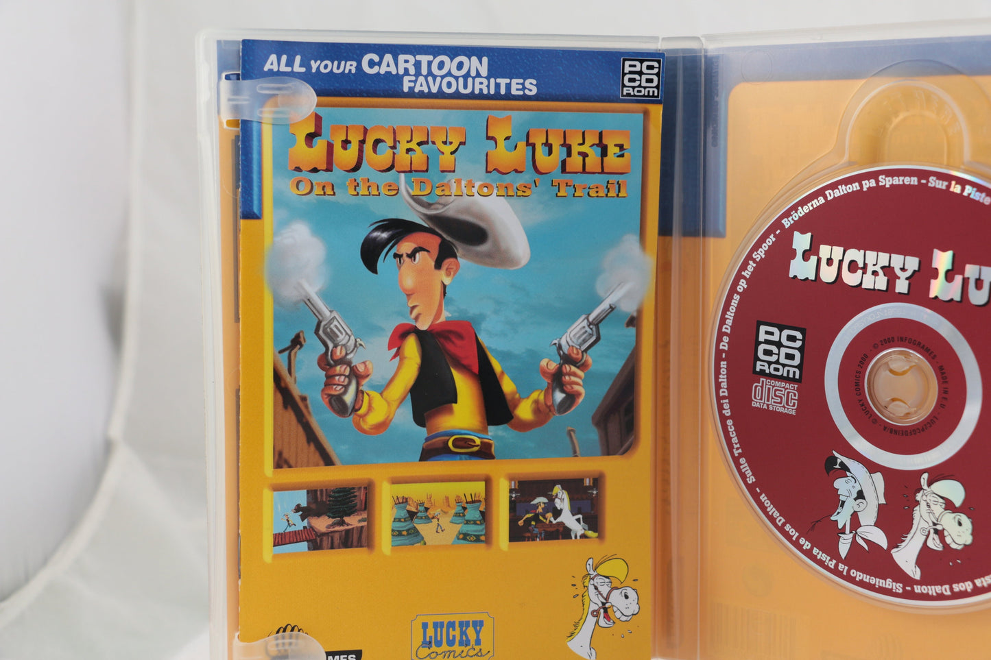PC CD-rom game Lucky Luke on the Daltons' trail | Windows game Lucky Luke | Vintage Lucky Luke spel