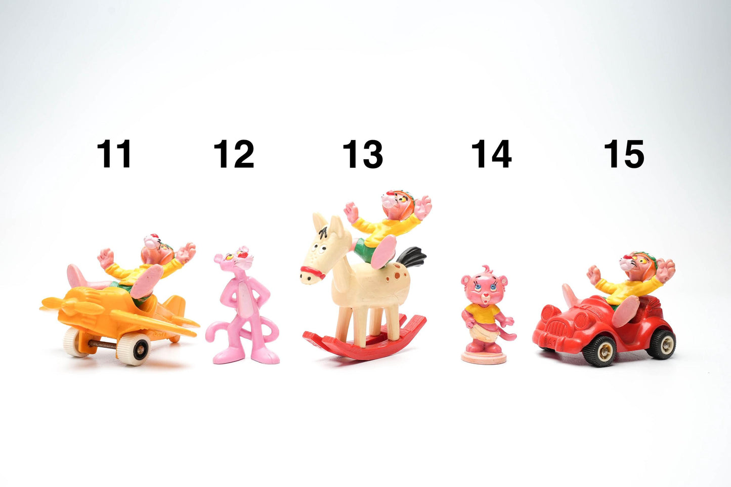 Vintage Bully Pink Panther poppetje jaren 80 – kies jouw favoriet!