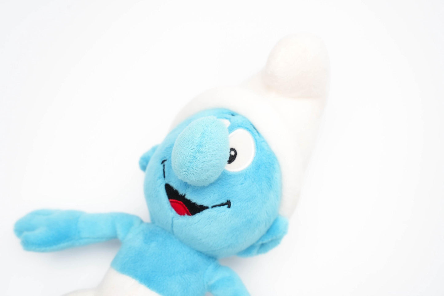 Vintage Smurfen knuffel – Pluche Grote Smurf pop – ca. 27 cm (10.6 inch)