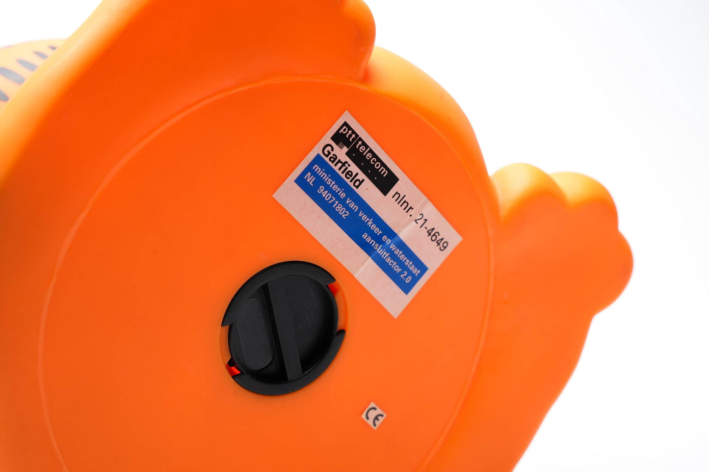 Vintage Garfield Telefoonhouder – PTT Telecom x Ministerie V&W – ca. Jaren ’90 – 20 cm