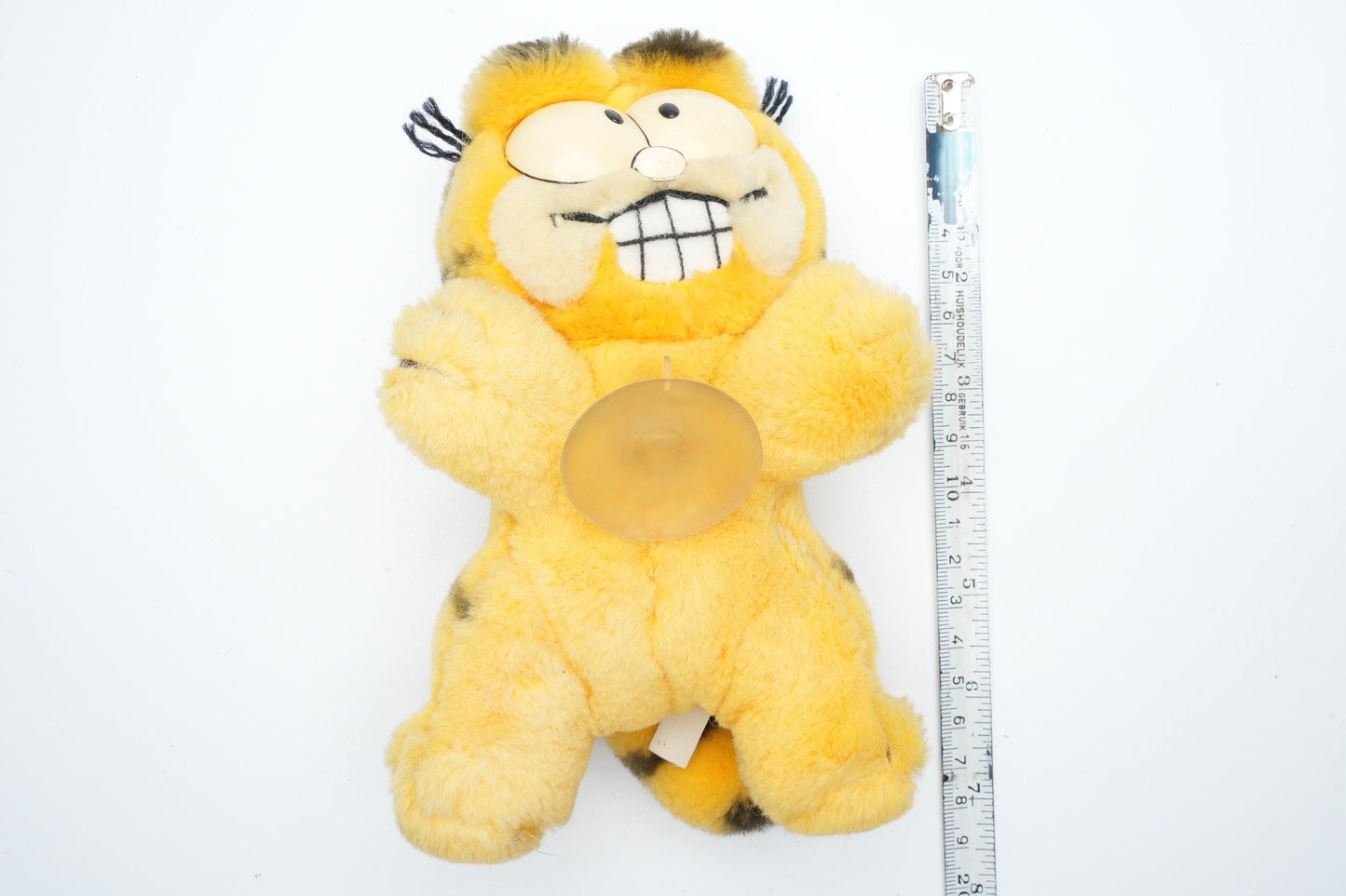 Garfield plush met zuignap | vintage pluche van Garfield de kat